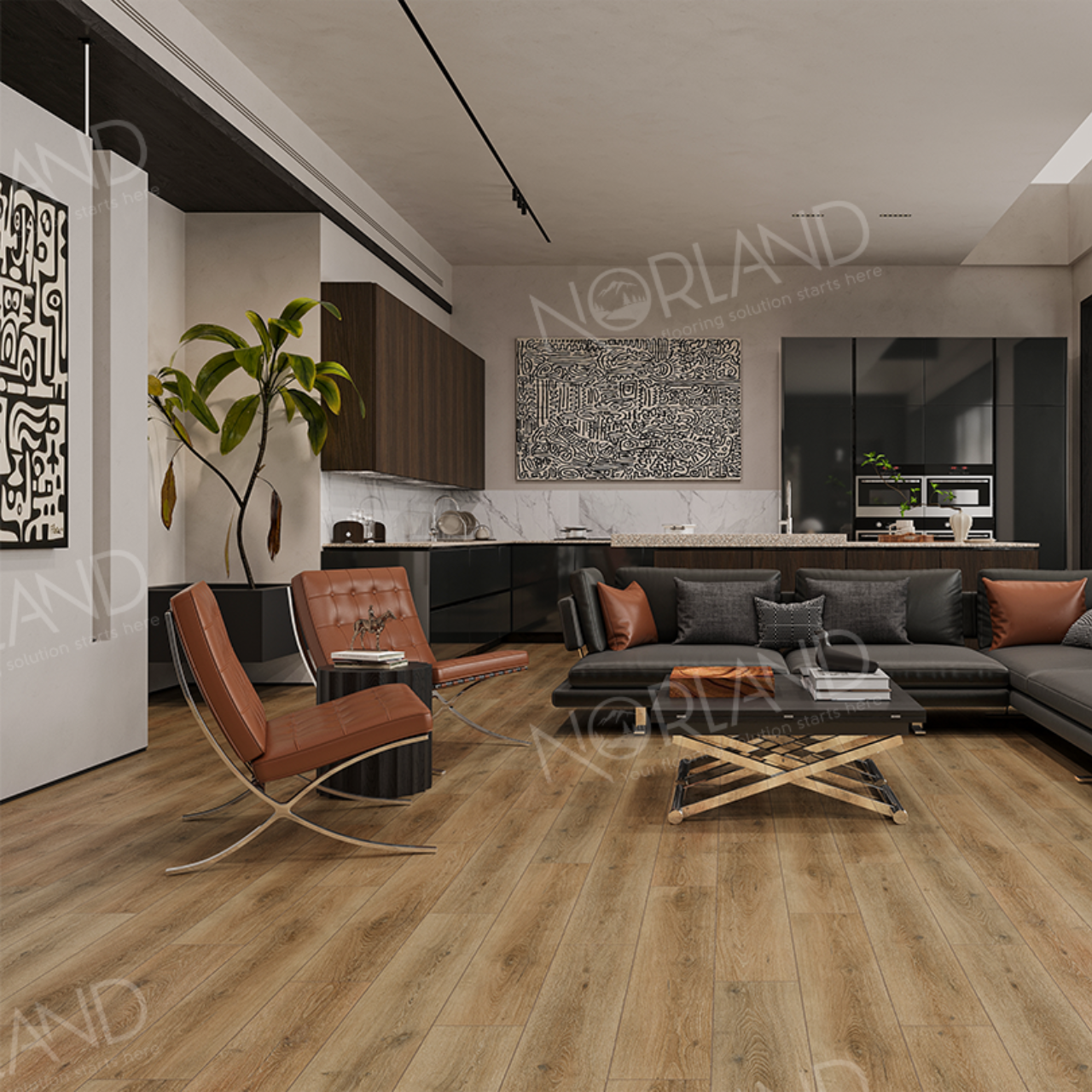 Кварцвинил Norland Северный уют LVT (Lagom Parquet LVT) 1034-12 Takara