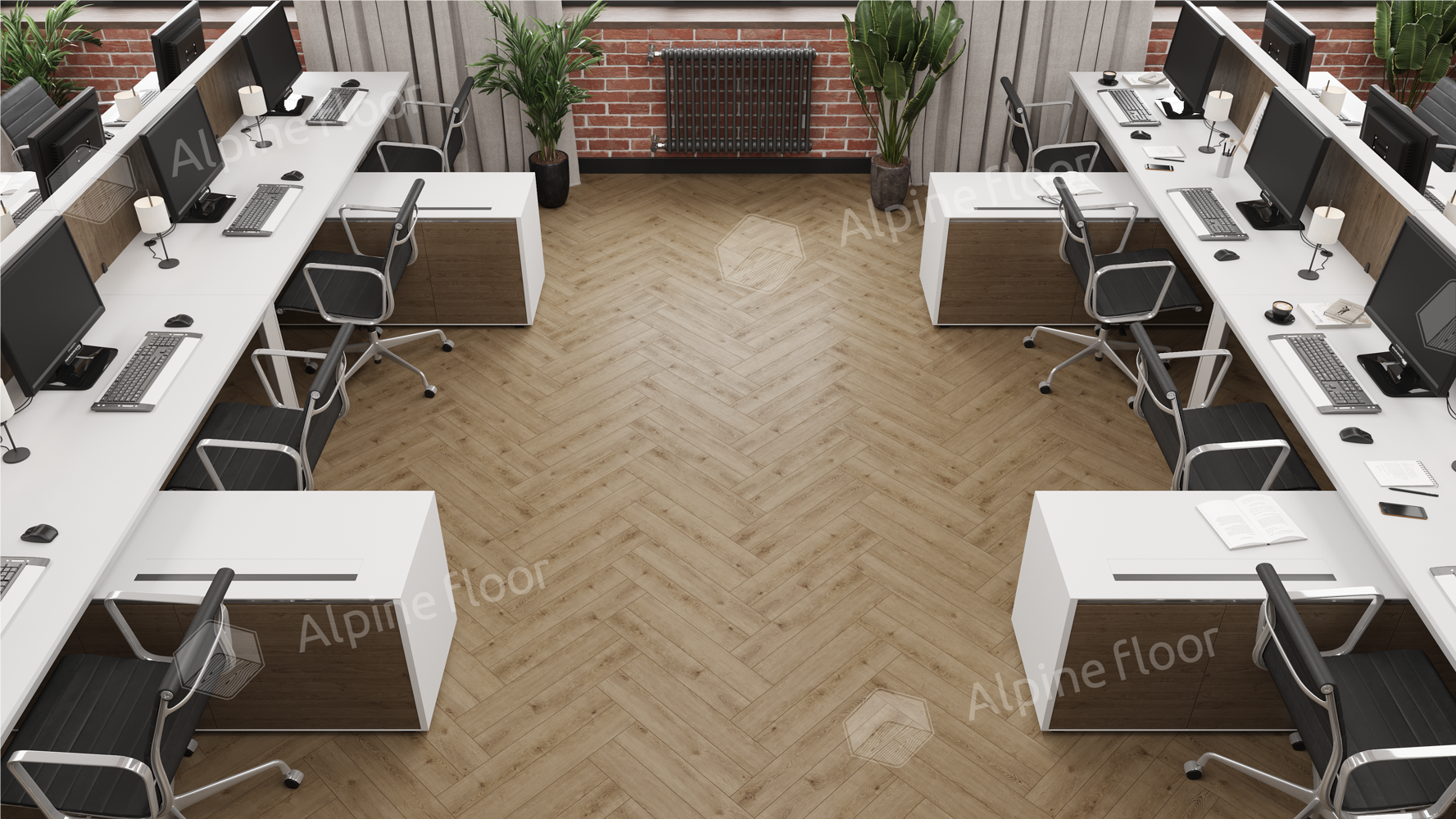 Ламинат AlpineFloor Herringbone 12 Pro LF106-07 Дуб Прованс