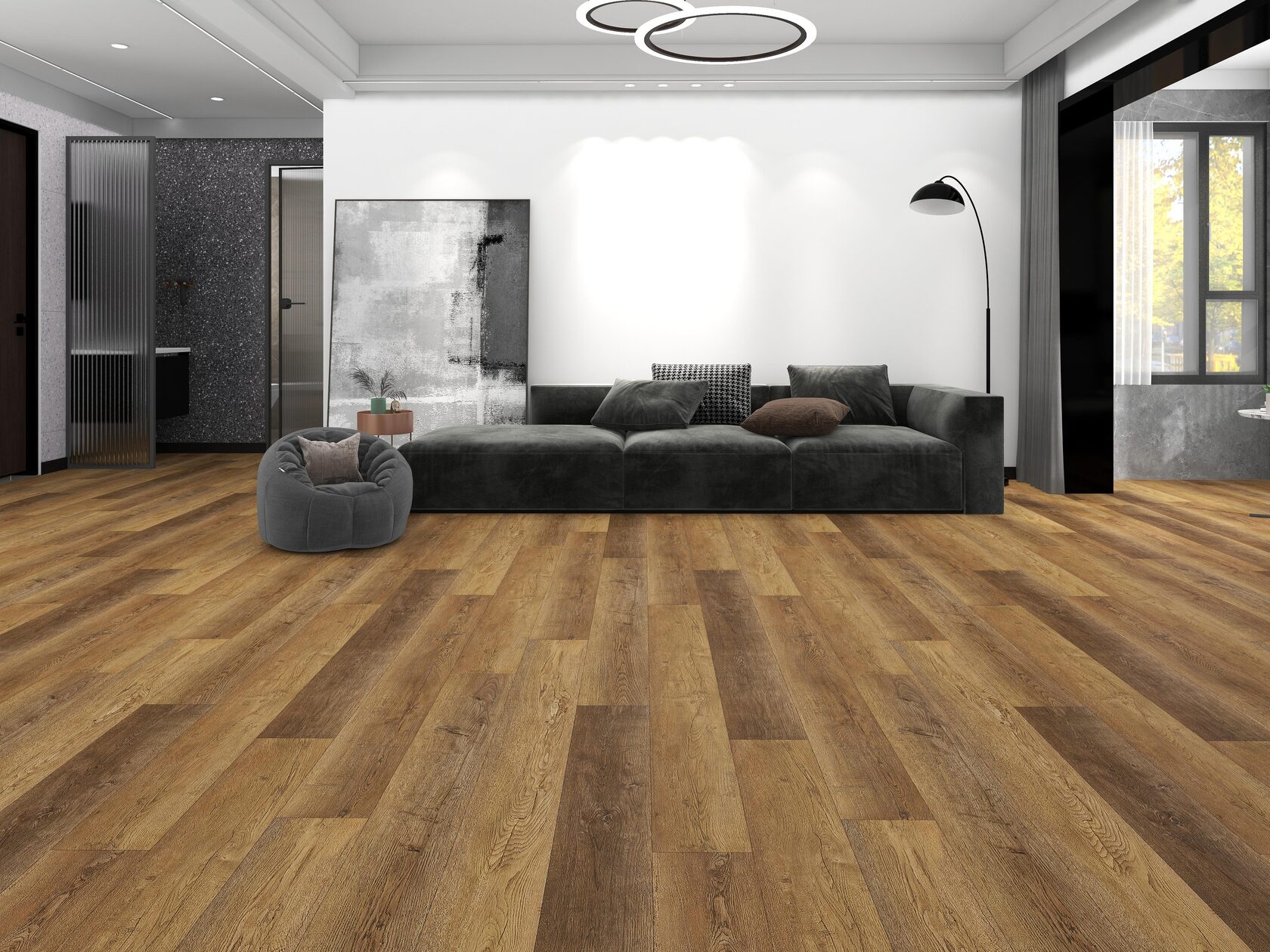 Кварцвинил Floorwood SPC Quantum 8804 Дуб Томсон