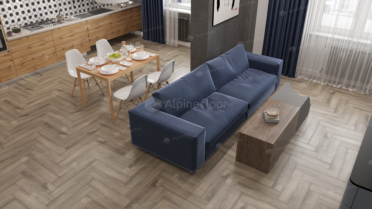 Кварцвинил Alpine Floor Parquet Lvt Eco 16-15 Дуб Исида