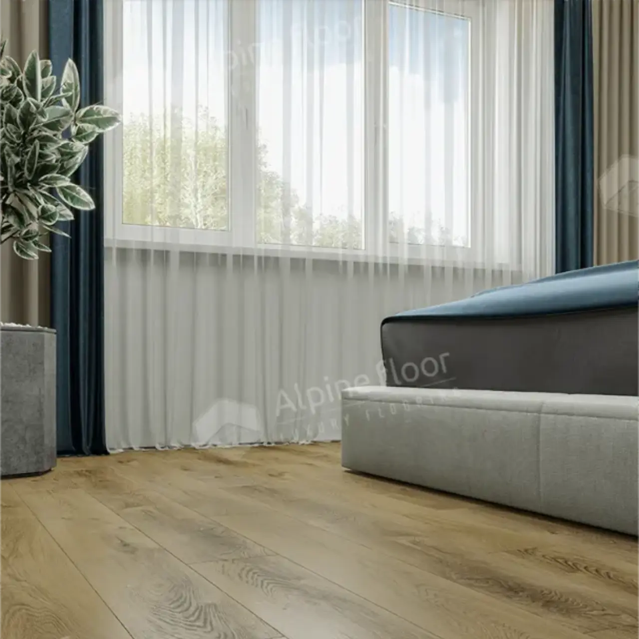 Кварцвинил Alpine Floor Liberty Loose Lay ECO 23-3 Дуб Натуральный Отбеленный
