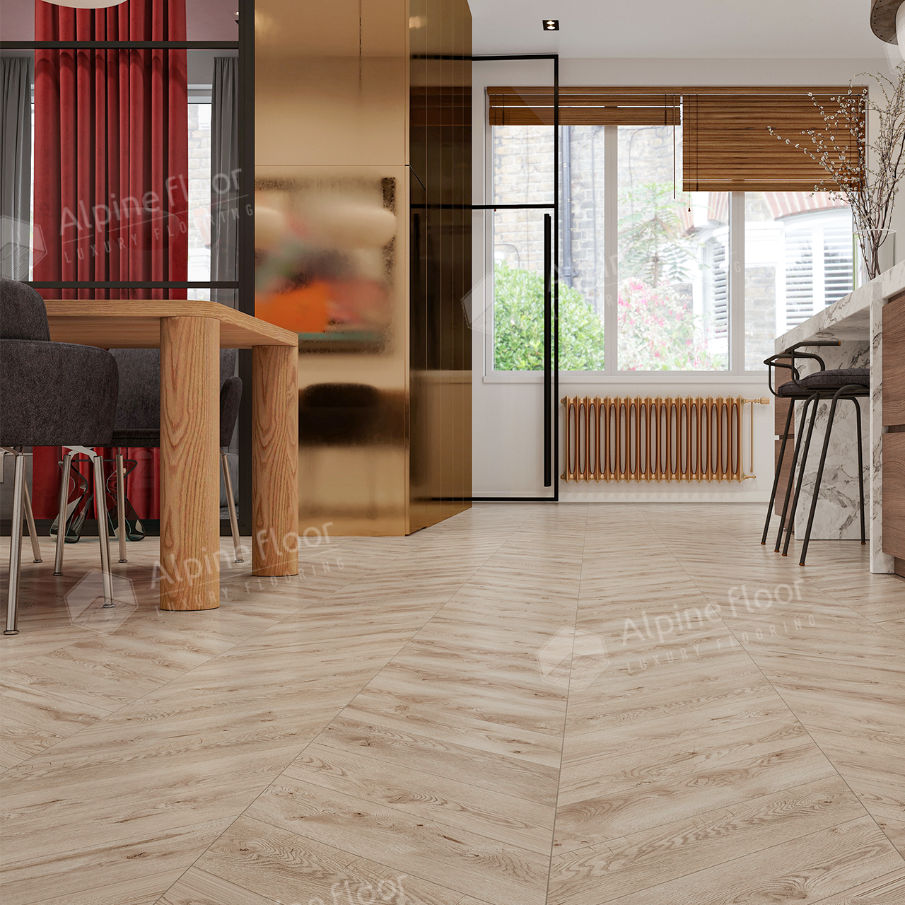 Кварцвинил Alpine Floor Chevron Alpine Eco 18-21 Гикори