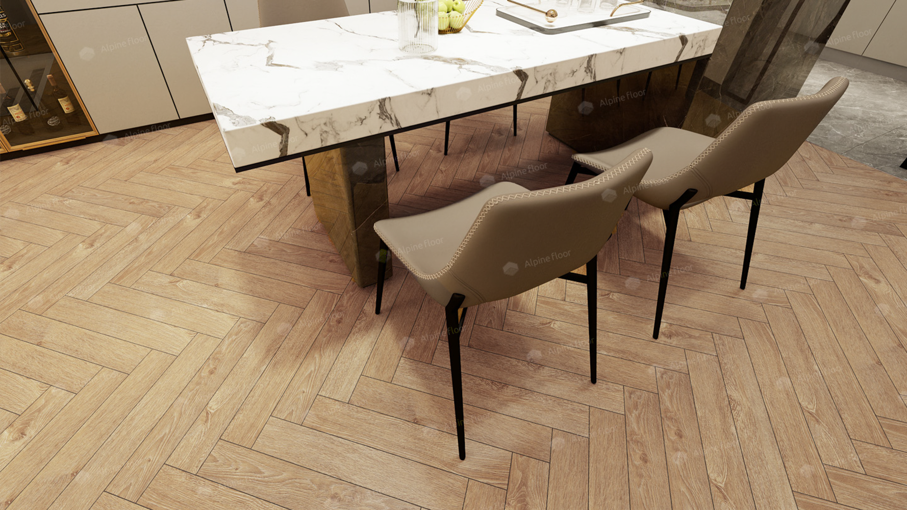 Ламинат AlpineFloor Herringbone 12 LF105-07 Дуб Тироль