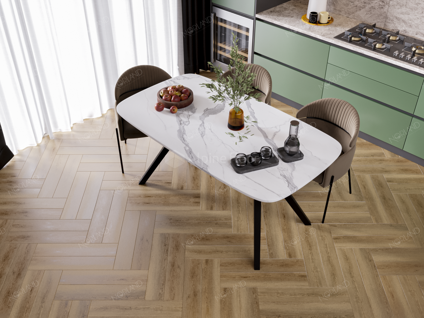Кварцвинил Norland Lagom Parquet Spc 1033-10 Mot