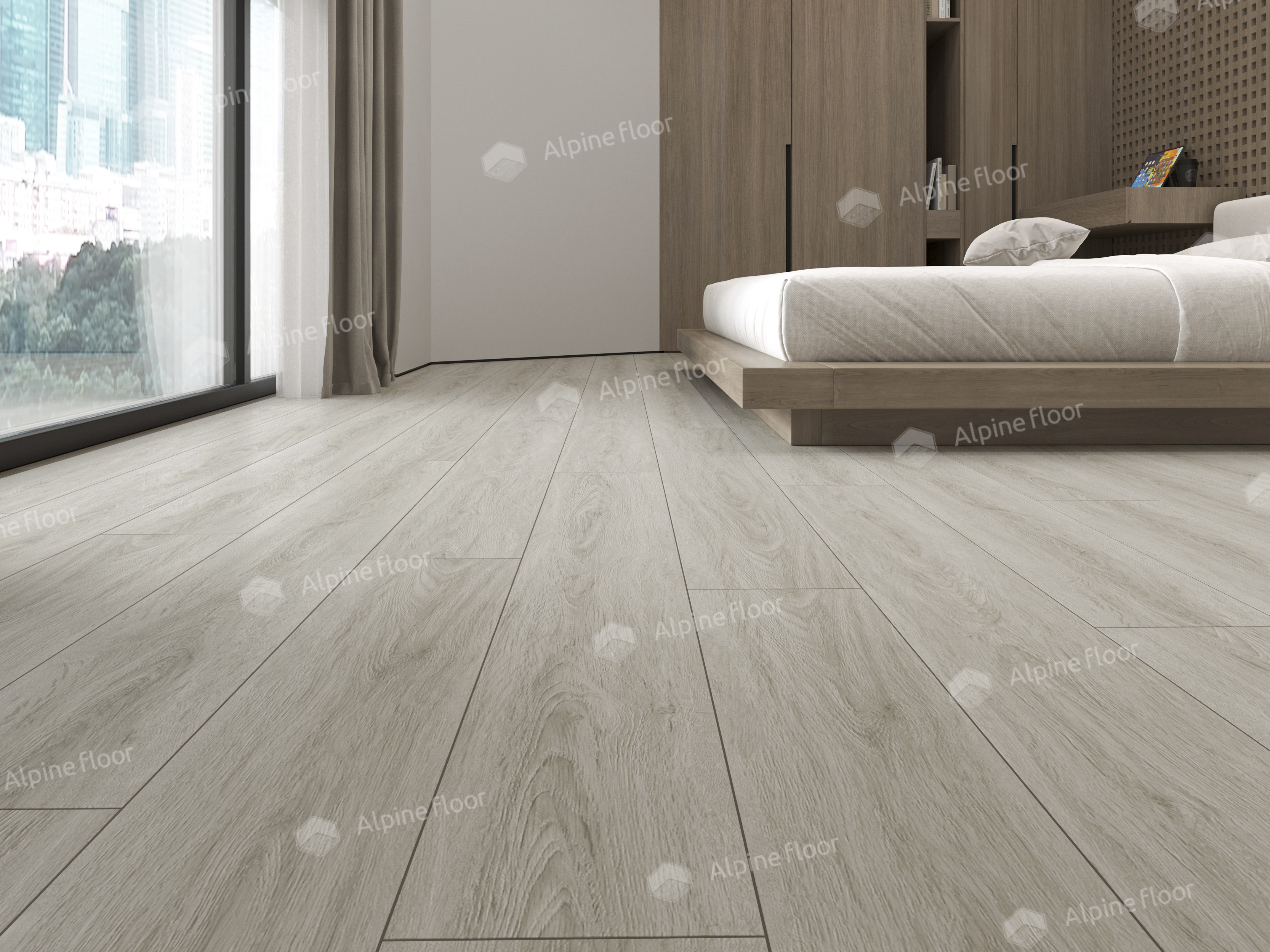 Кварцвинил Alpine Floor Easy Line Еco 3-15 Дуб Кофейный