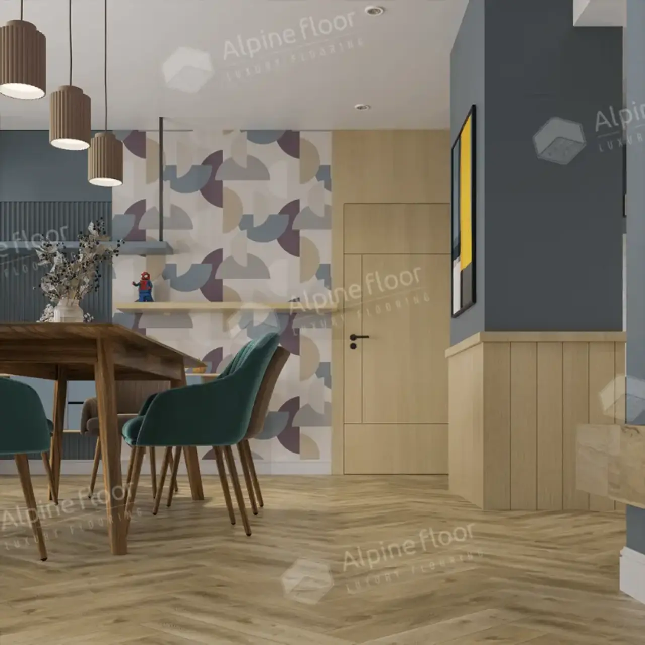 Кварцвинил Alpine Floor Parquet LVT Eco 16-34 Дуб Кастор