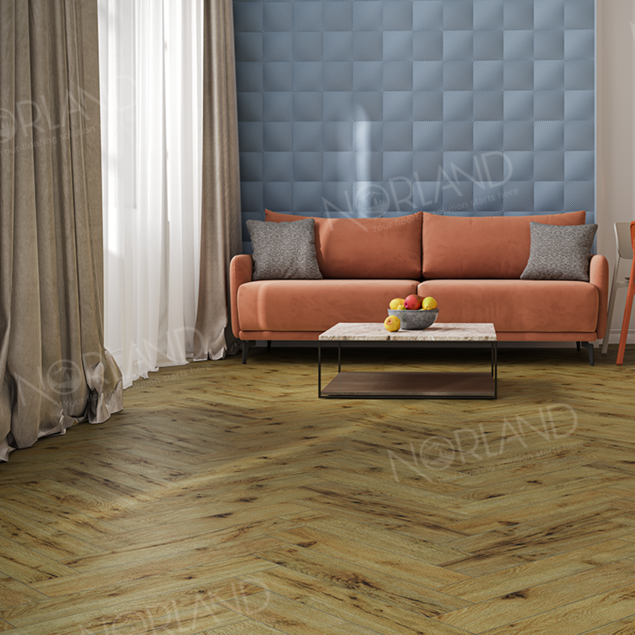 Ламинат Norland Herringbone Elegant LF303-14 Дуб Скай