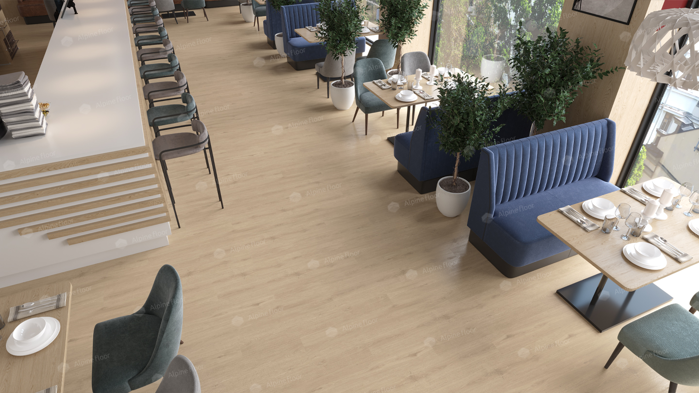 Кварцвинил Alpine Floor Ultra Еco 5-4 Дуб Ваниль