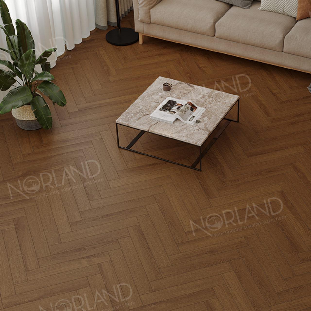 Ламинат Norland Herringbone Elegant LF303-20 Дуб Этна