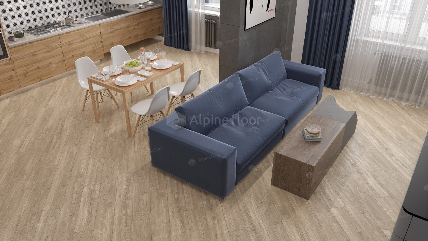 Кварцвинил Alpine Floor Sequoia Lvt Еco 6-2 Секвойя Коньячная
