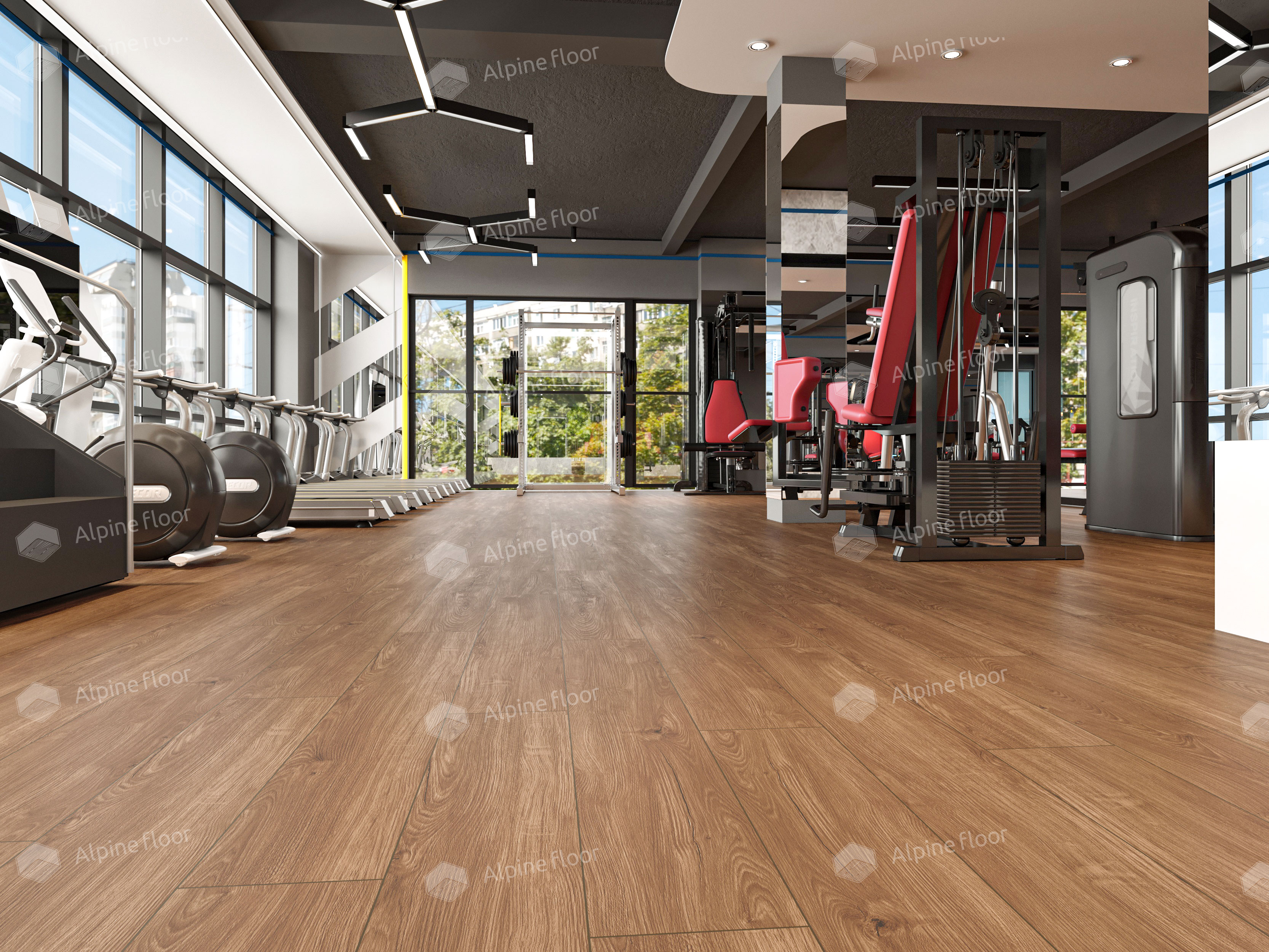 Кварцвинил Alpine Floor Sequoia Lvt Еco 6-12 Секвойя Темная
