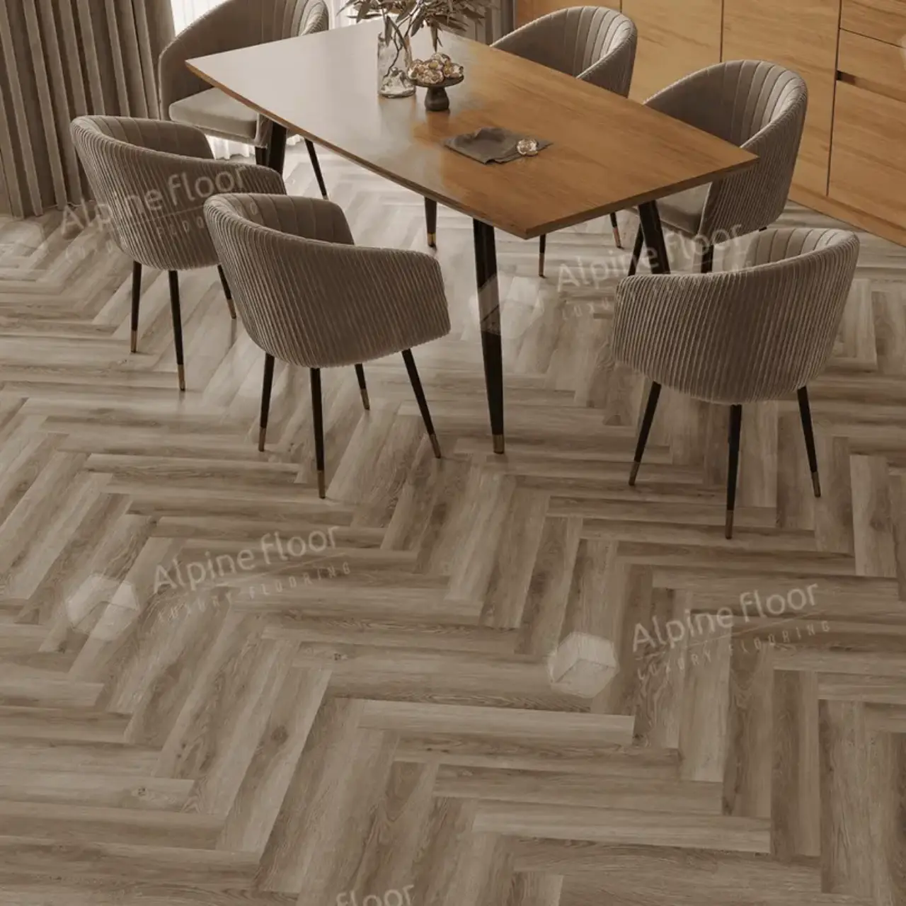 Ламинат AlpineFloor Herringbone 12 Pro LF106-14 Дуб Пикардия