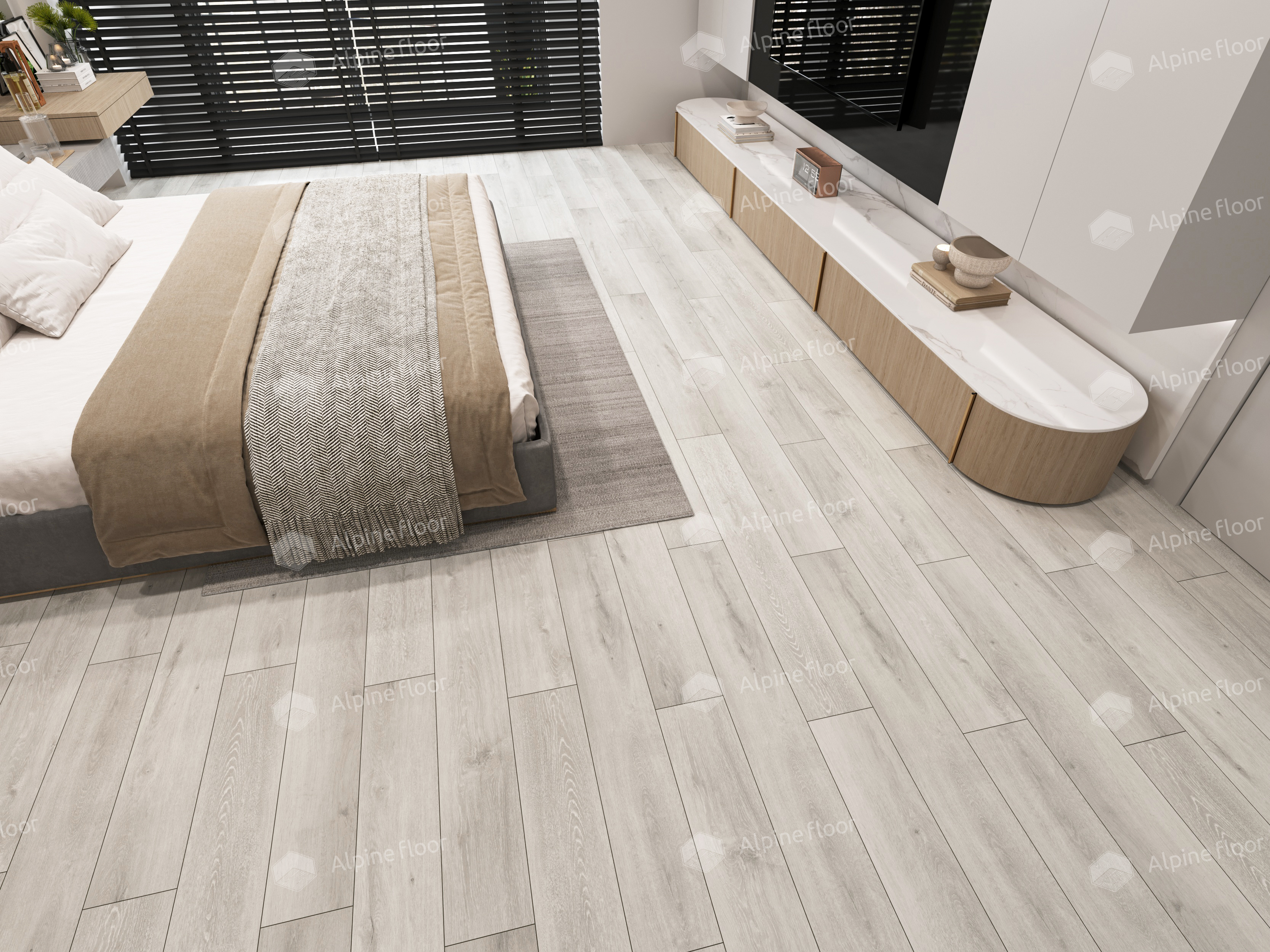 Кварцвинил Alpine Floor Classic Light Eco 134-55 Ясень Серый