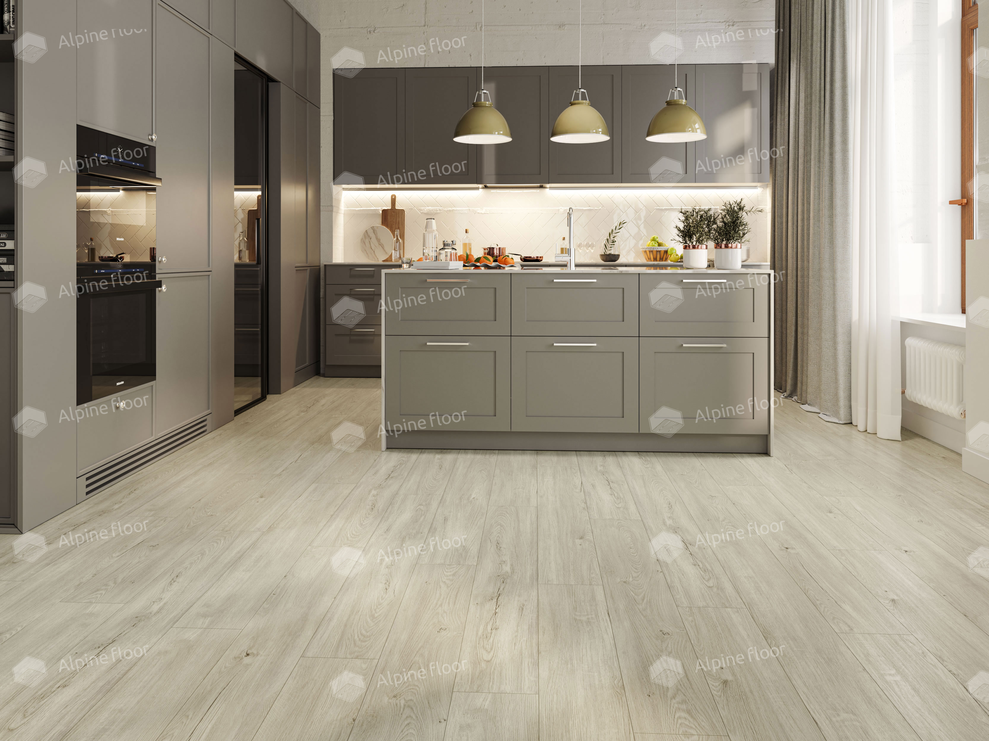Кварцвинил Alpine Floor Sequoia Lvt Еco 6-8 Секвойя Снежная