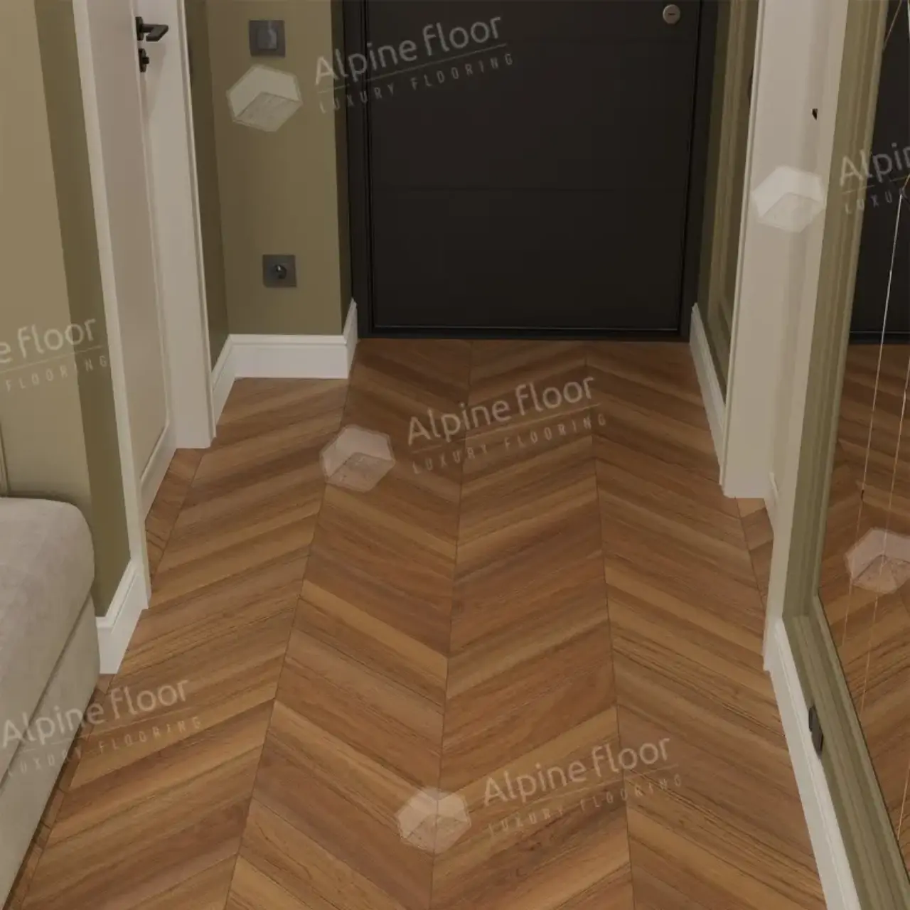 Ламинат AlpineFloor Chevron Art LF109-08 Дуб Этна