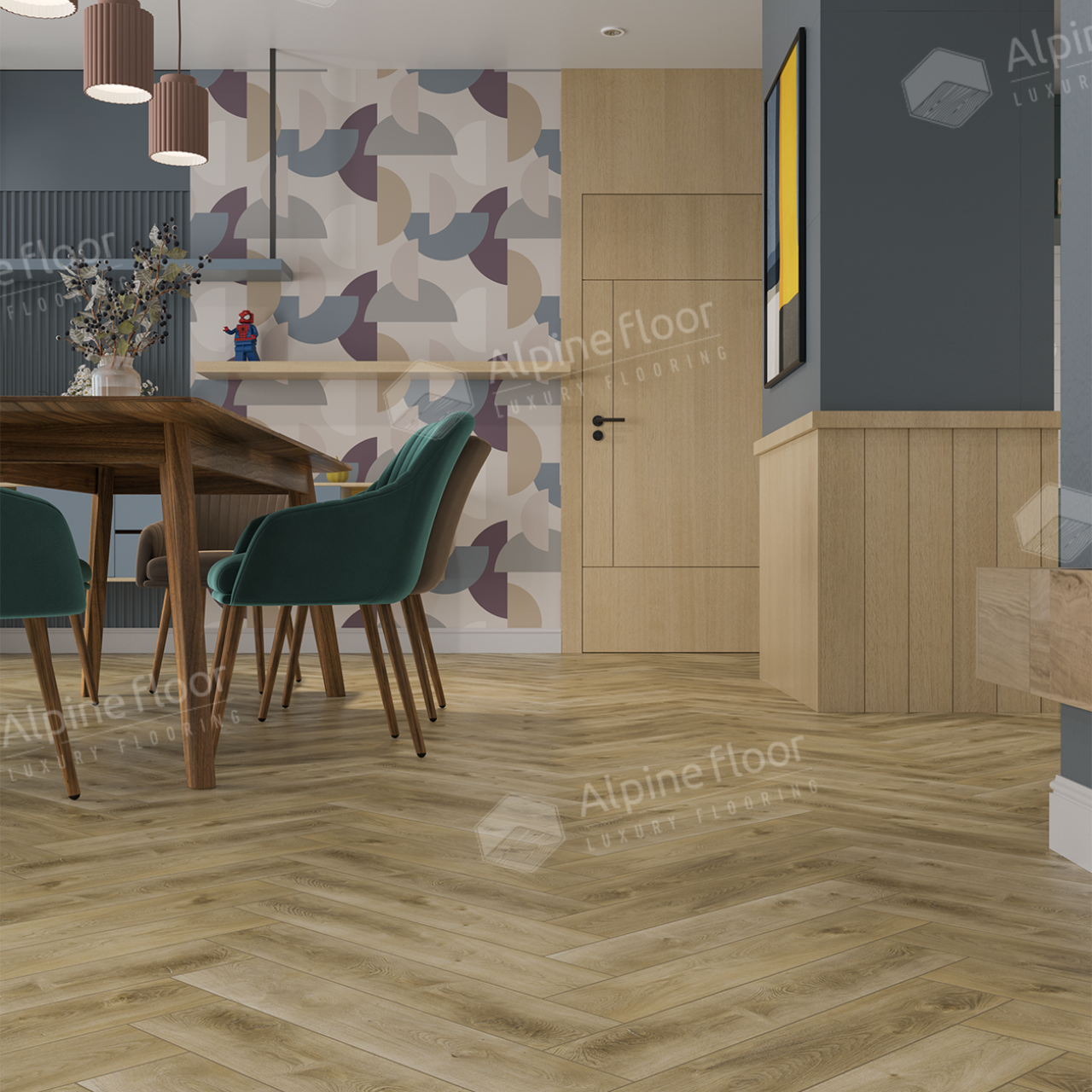 Кварцвинил Alpine Floor Parquet Light Еco 13-34 Дуб Кастор