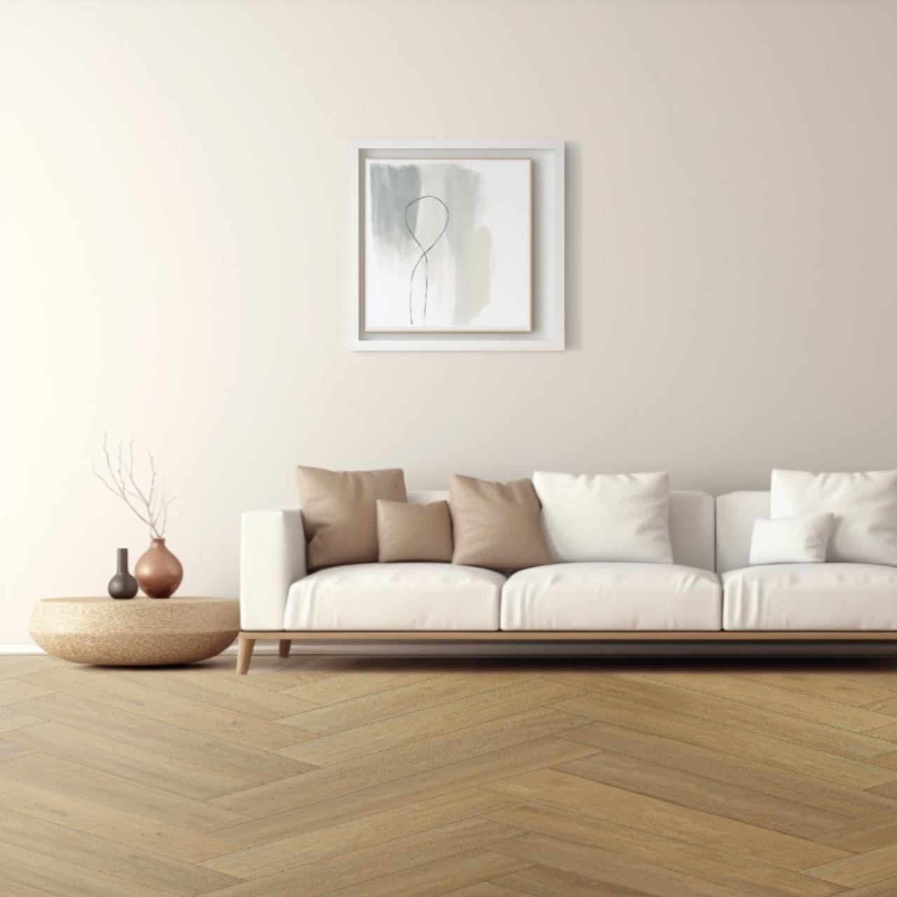 Кварцвинил Boho Aqua Herringbone AQ204 Дуб Чангтан