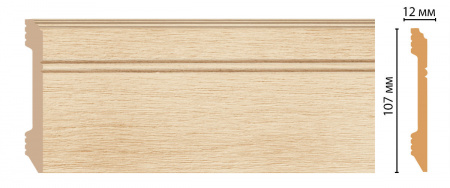 Плинтус напольный Decomaster D105-71 ДМ 107х12х2400 мм