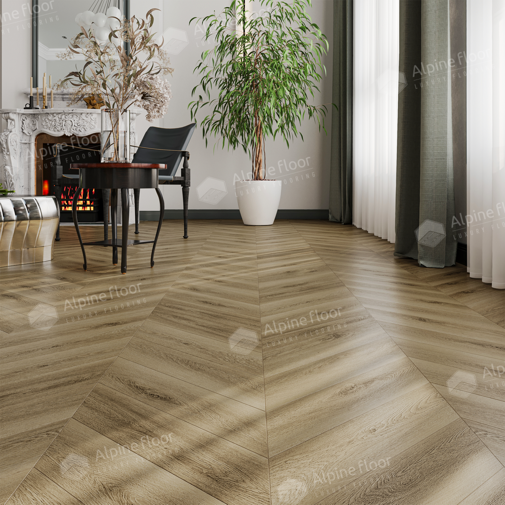 Кварцвинил Alpine Floor Chevron Alpine Eco 18-14 Вайпуа