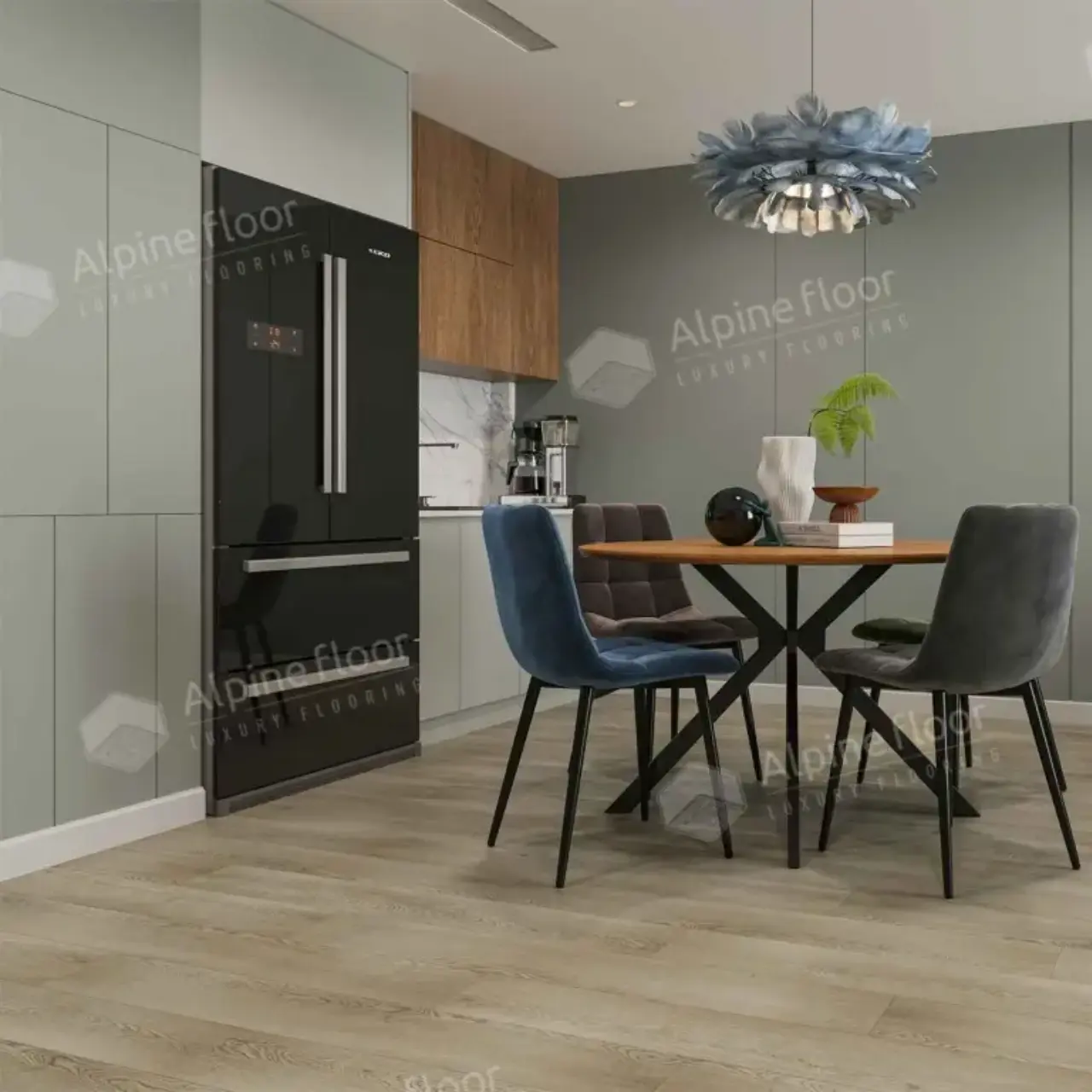 Кварцвинил Alpine Floor Grand Sequoia Lvt Еco 11-1802 Шварцевальд