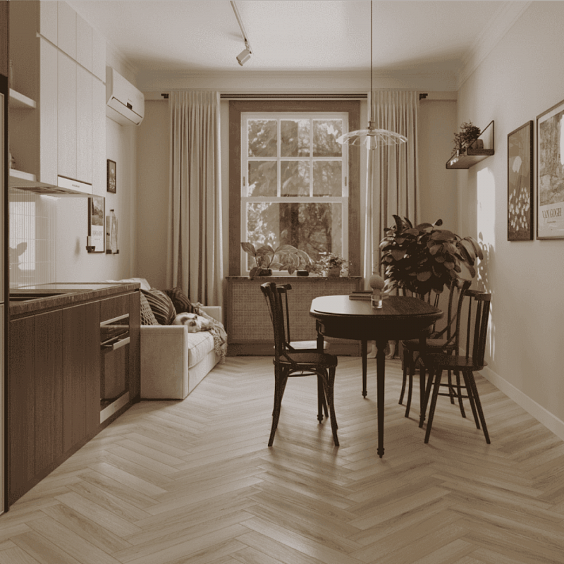 Ламинат Norland Herringbone Elegant LF303-33 Дуб Иония