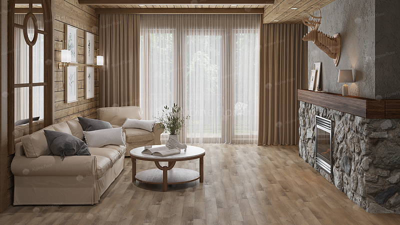 Кварцвинил Alpine Floor Parquet Lvt Eco 16-17 Дуб Синистра