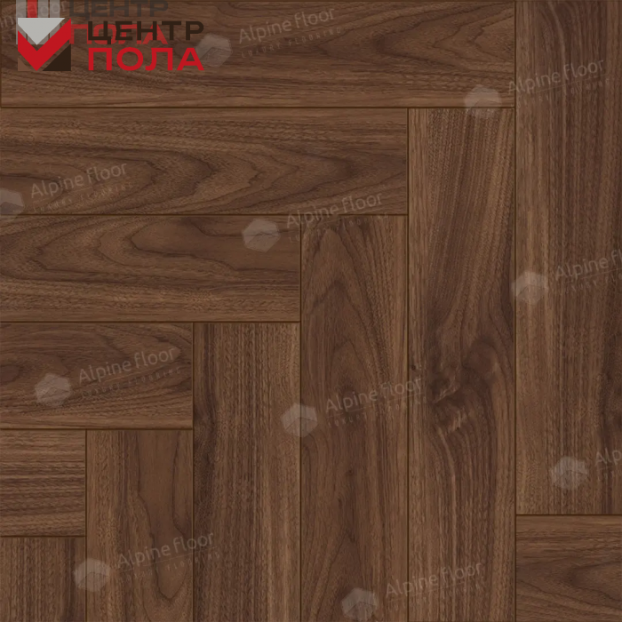 Ламинат AlpineFloor Herringbone 12 LF105-12 Орех Трентино