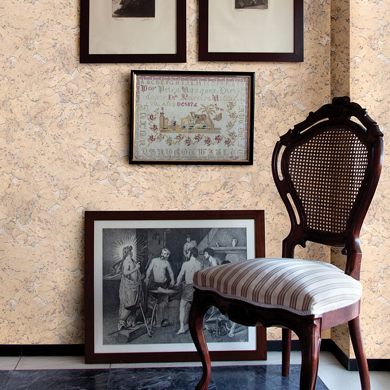 Настенное клеевое пробковое покрытие CorkStyle Wall Design Monte Cream