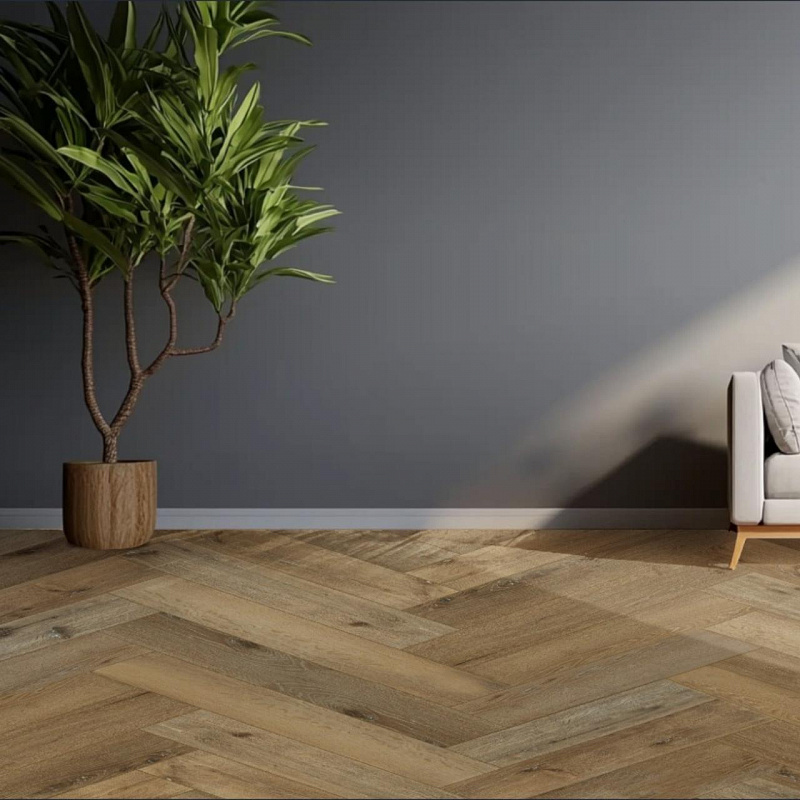 Кварцвинил Boho Aqua Herringbone AQ202 Дуб Джадо