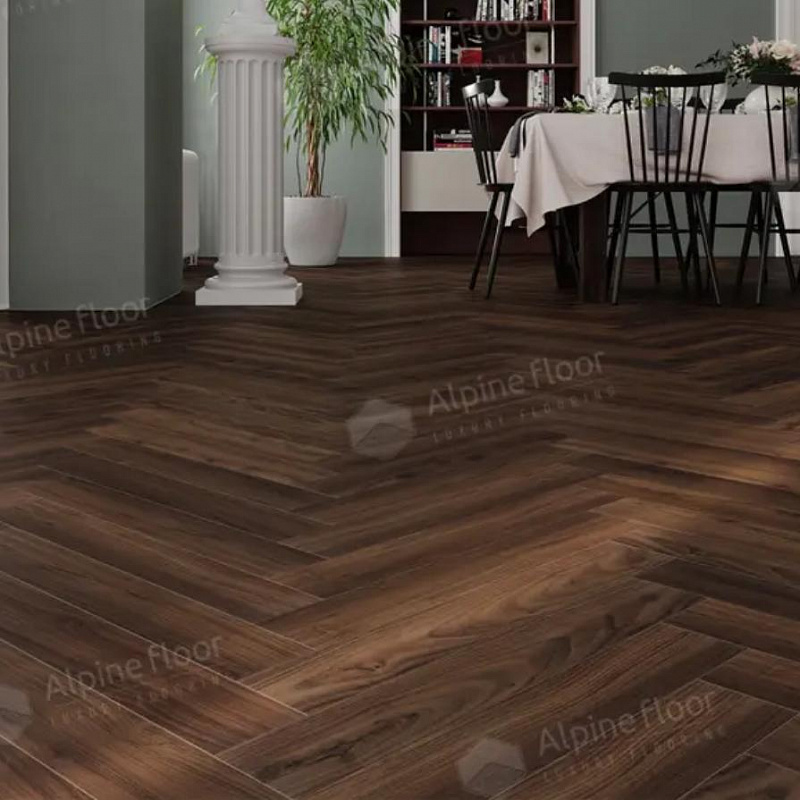 Ламинат AlpineFloor Herringbone 10 LF107-14  Дуб Абруццо