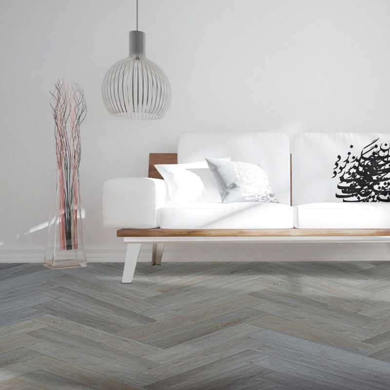 Кварцвинил Boho Aqua Herringbone AQ 210 Дуб Альбион